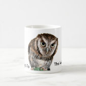 Eulen-Tasse mit "diesem gehört dem klugen" Text Kaffeetasse (Mittel)