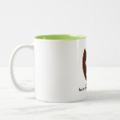 Eulen-Tasse Zweifarbige Tasse (Links)