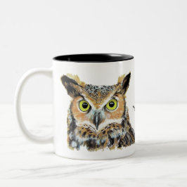 Eulen-Tassendesign Zweifarbige Tasse