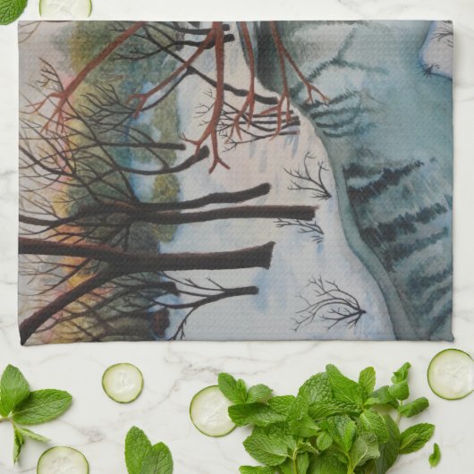 Eulen-Tee-Tuch Handtuch (Gefaltet)