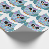 Eulen-themenorientiertes Packpapier (Ecke)