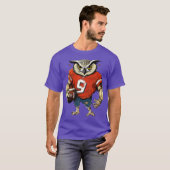 Eulen-Touchdown Amerikanisch T-Shirt (Vorne ganz)