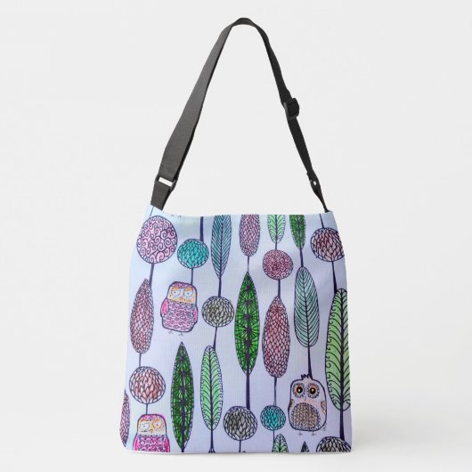 Eulen Tragetaschen Mit Langen Trägern (Rückseite)