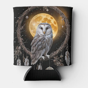 Eulen-Traumfänger Boho mit Mond Koozie Dosenkühler
