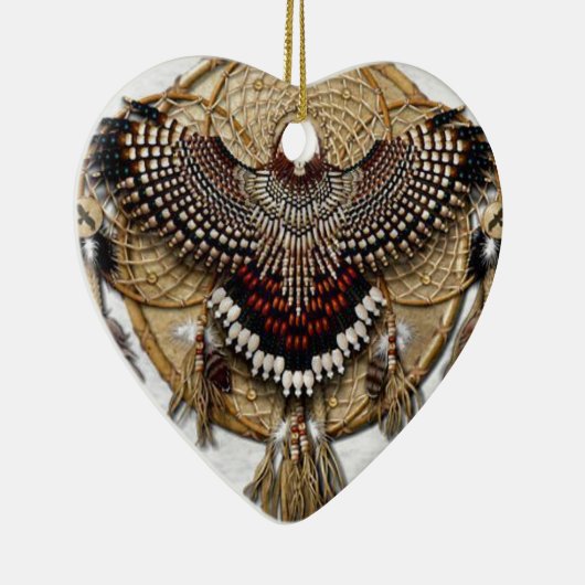 Eulen-Traumfänger Keramikornament (Rechts)