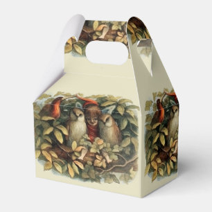 Eulen und Elfen Feen Natur Illustration Geschenkschachtel