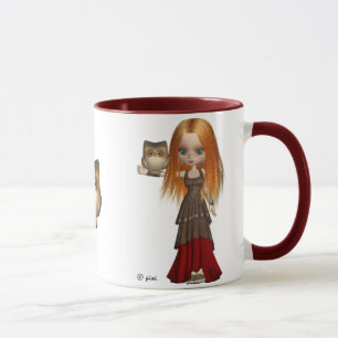 Eulen-und Magd-Tasse Tasse