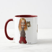 Eulen-und Magd-Tasse Tasse (Links)