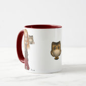 Eulen-und Magd-Tasse Tasse (Vorderseite Links)