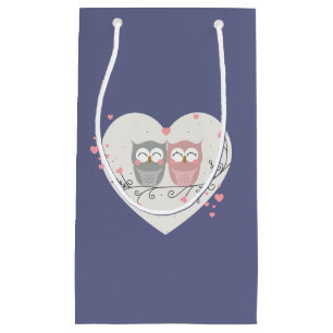 Eulen Valentinstag Kleine Geschenktüte