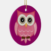 Eulen-Verzierung Keramik Ornament (Rechts)