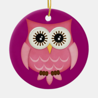 Eulen-Verzierung Keramik Ornament