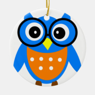 Eulen-Verzierungs-Version 3 Keramikornament
