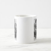 Eulen, Vintage Gravur Kaffeetasse (Mittel)