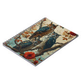 Eulen Vintage Notizblock (Linke Seite)