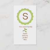 Eulen-Visitenkarte (#BUS002) Telefonnummerkarte (Rückseite)