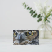 Eulen-Visitenkarte Visitenkarte (Stehend Vorderseite)