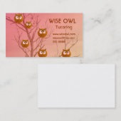 Eulen-Visitenkarten Visitenkarte (Vorne/Hinten)