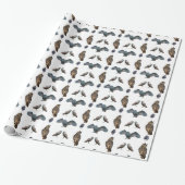 Eulen-Wahnsinn-Geschenkpapier (Farbe wählen) Geschenkpapier (Ungerollt)