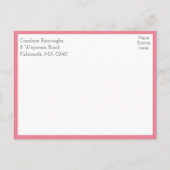 Eulen-Wald-Boho-Rustikale-Land-Hochzeit-Save-Date- Postkarte (Rückseite)