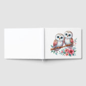 Eulen-Wald-Boho-Rustikale-Landhochzeit Gästebuch (Voll)