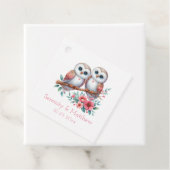 Eulen-Wald-Boho-Rustikale-Landhochzeit Geschenkanhänger (Beispiel)