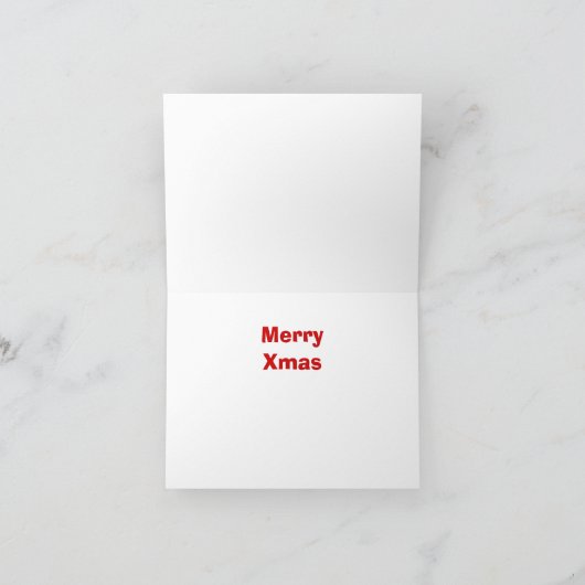 Eulen-Weihnachten Feiertagskarte (Innenseite)