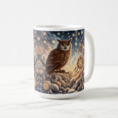 Eulen-Weihnachten Kaffeetasse (VorderseiteRechts)