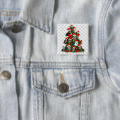 Eulen-Weihnachtsbaum Button (Beispiel)