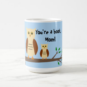 Eulen-Weiß-Tasse der Mutter Tages Kaffeetasse