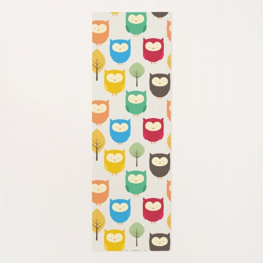 Eulen Yogamatte (Rückseite)