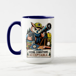 Eulenastronom unter den Sternen Tasse