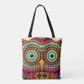 Eulenaugen-Folk-Art Tasche (Rückseite)