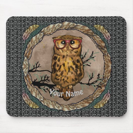 Eulenaugen-Mauspad Mousepad (Vorne)