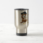 Eulendiplom-Zertifikathintergrund Reisebecher (Mittel)