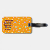 Eulenfamilie Gepäckanhänger (Rückseite horizontal)