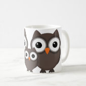 Eulenfamilien-Tasse Kaffeetasse (VorderseiteRechts)