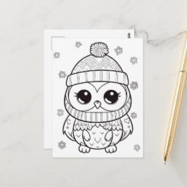 Eulenfarben Postkarte