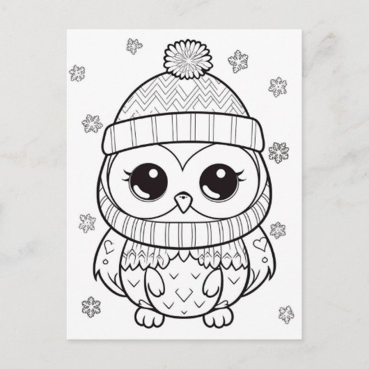 Eulenfarben Postkarte (Vorderseite)
