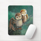 Eulenfreunde Eulenkunst Mousepad (Mit Mouse)
