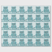 Eulengeschenkverpackung Geschenkpapier (Flach)