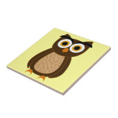 Eulenillustration mit Charme Fliese (Seite)