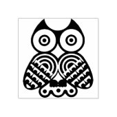 Eulenillustrations-Kunststempel Gummistempel (Prägung)