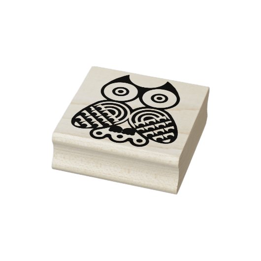 Eulenillustrations-Kunststempel Gummistempel (Stempel)