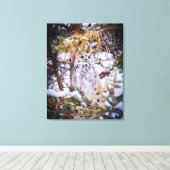 Eulenkarte Leinwanddruck (Insitu (Holzboden))