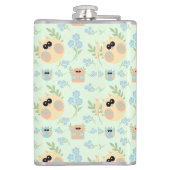 Eulenmuster Flachmann (Rückseite)