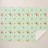 Eulenmuster Sherpadecke (Vorderseite (Horizontal))