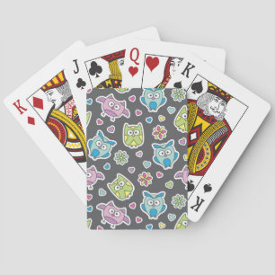Eulenmuster Spielkarten