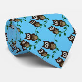 Eulennacht Krawatte (Gerollt)