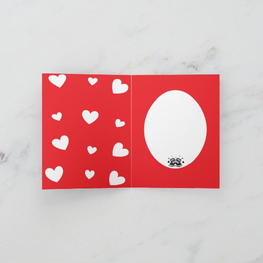 Eulenpaar Karte (Innenseite)